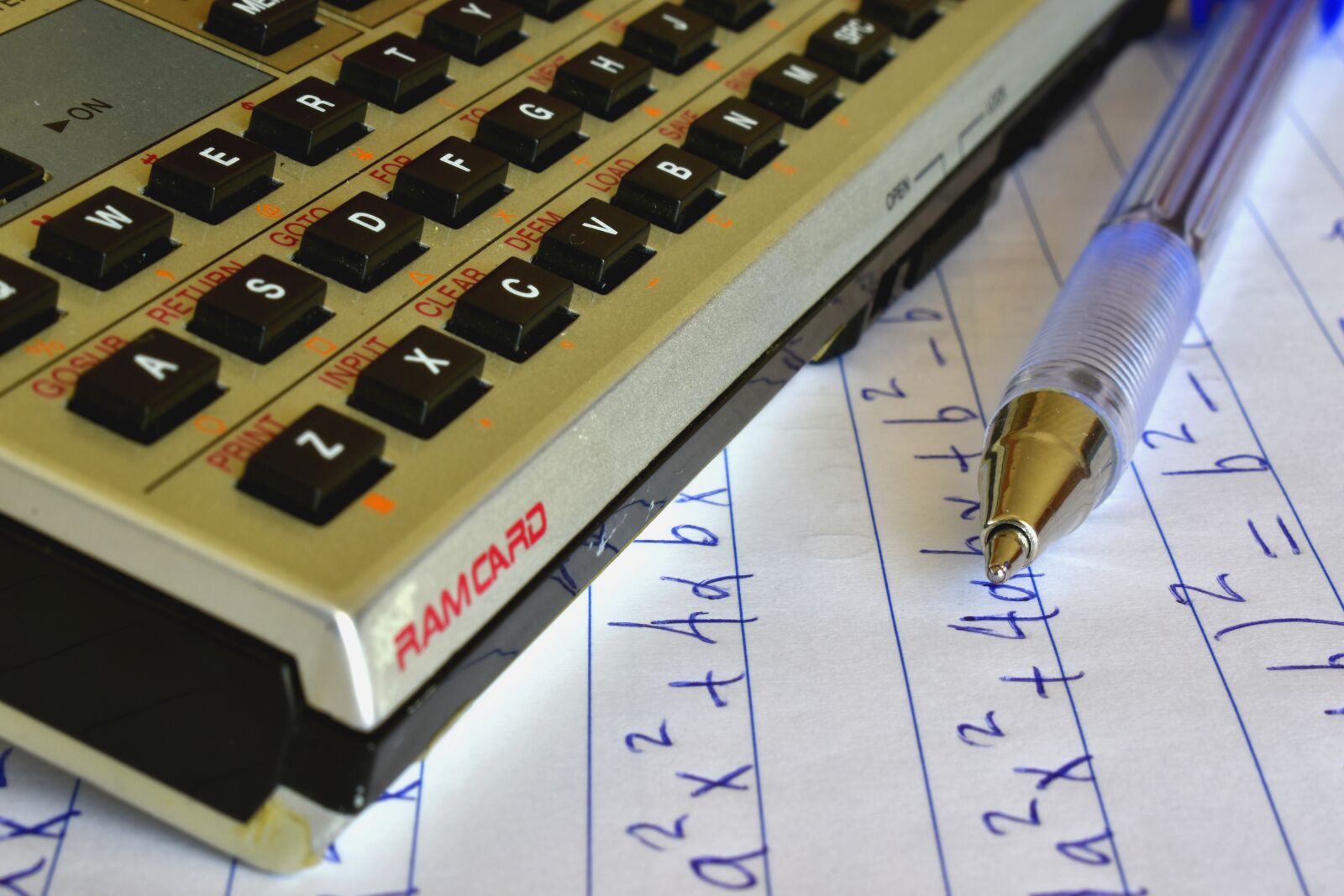Nikon D3500 sample photo. Calculator, maths, mathematics photography