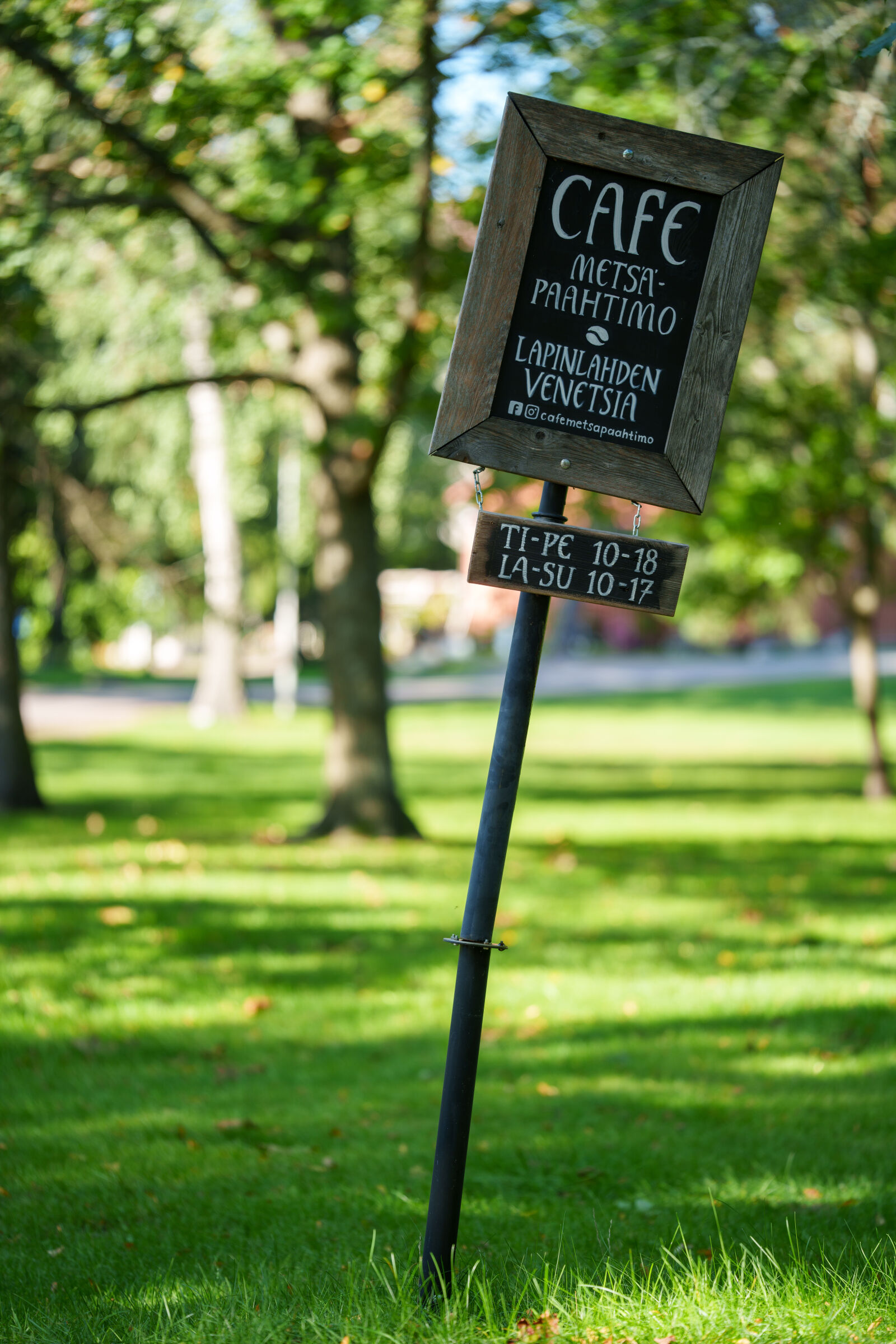 Sony a7R V sample photo. Cafe sign photography