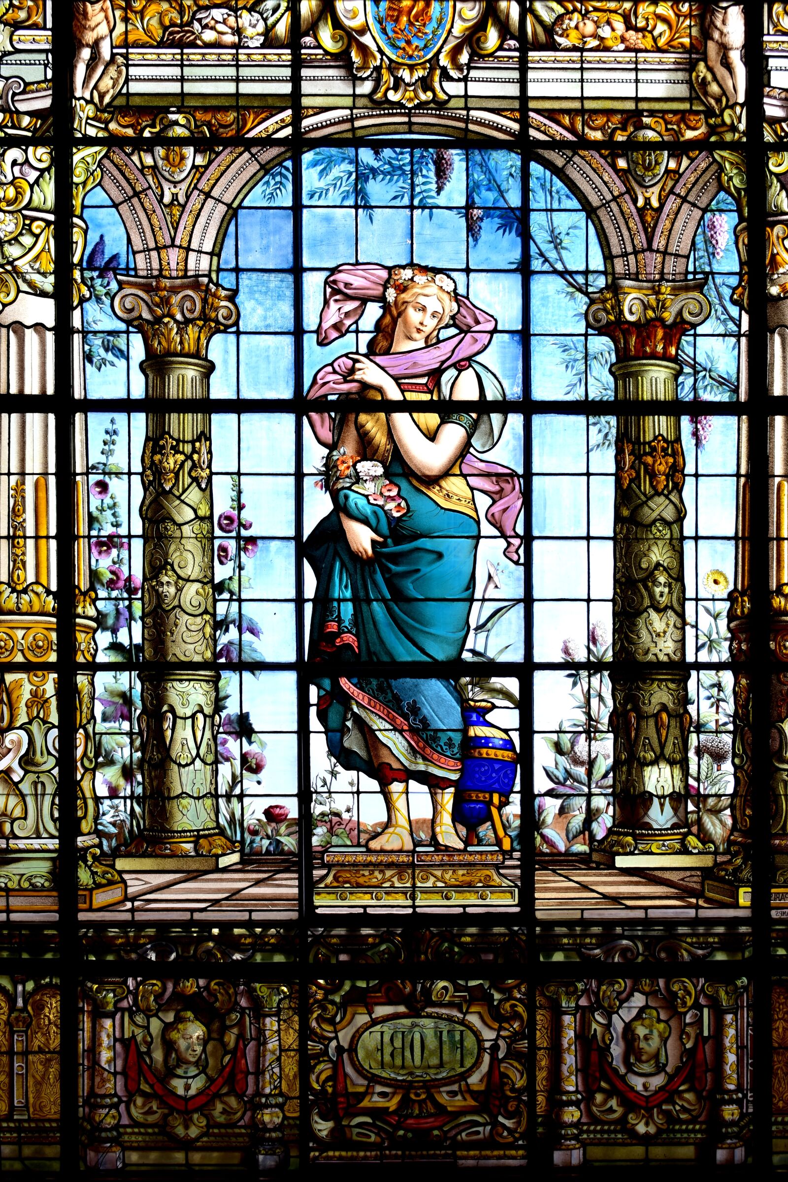 Nikon D5600 sample photo. Stained glass window, historical photography