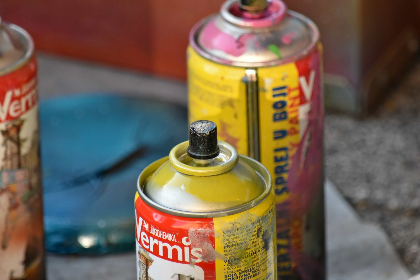 Nikon D5500 sample photo. Detail, metallic, paint, paintbrush photography