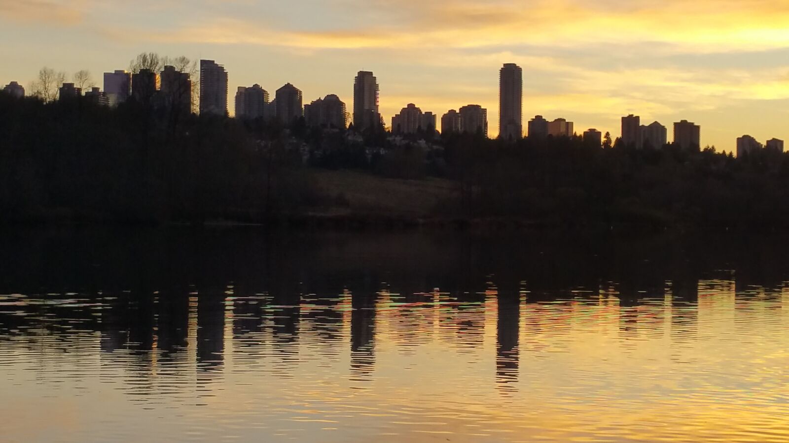 Samsung Galaxy Note4 sample photo. Panoramic, sunset, water photography