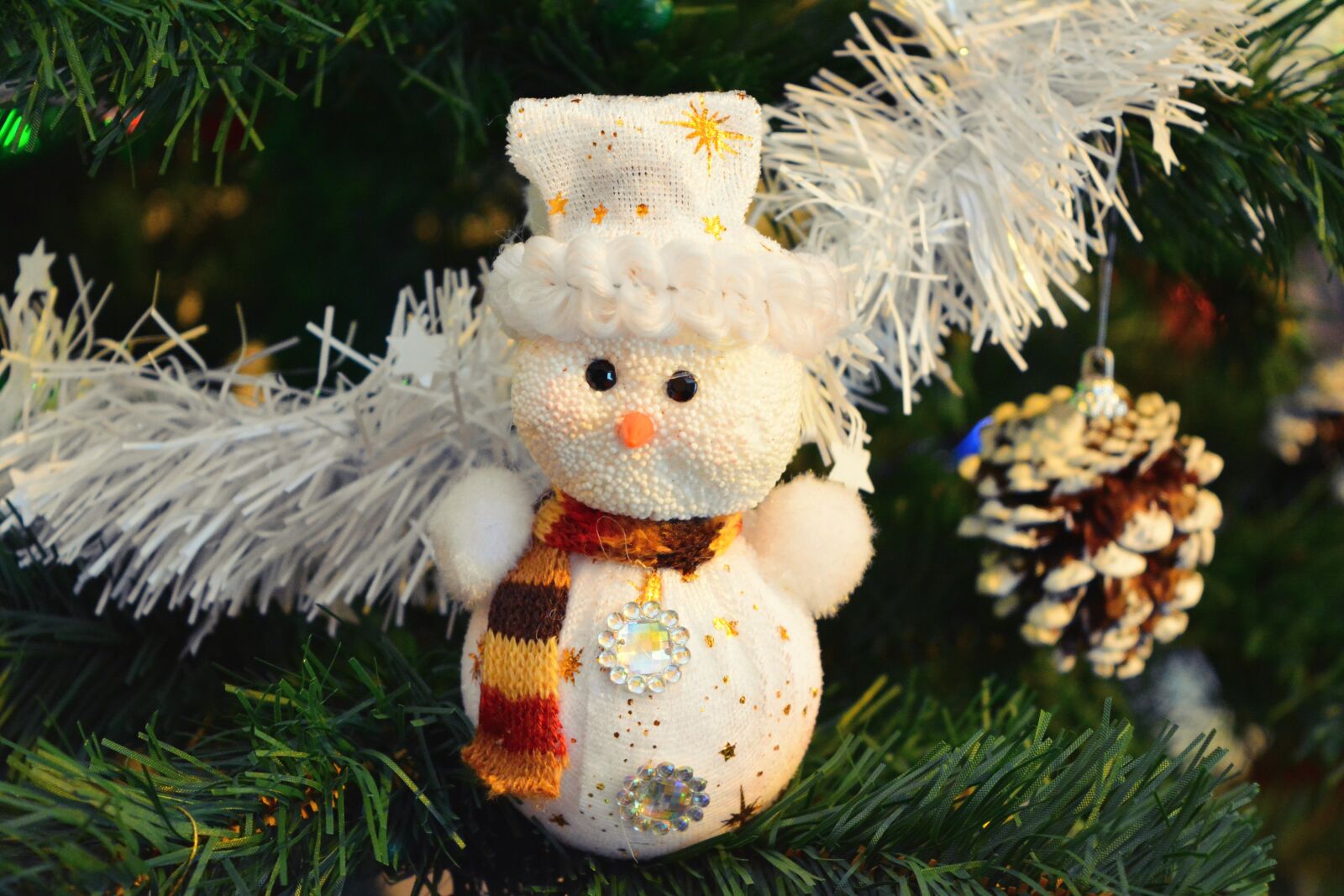 Nikon D5200 sample photo. Christmas, brad, artificial christmas photography