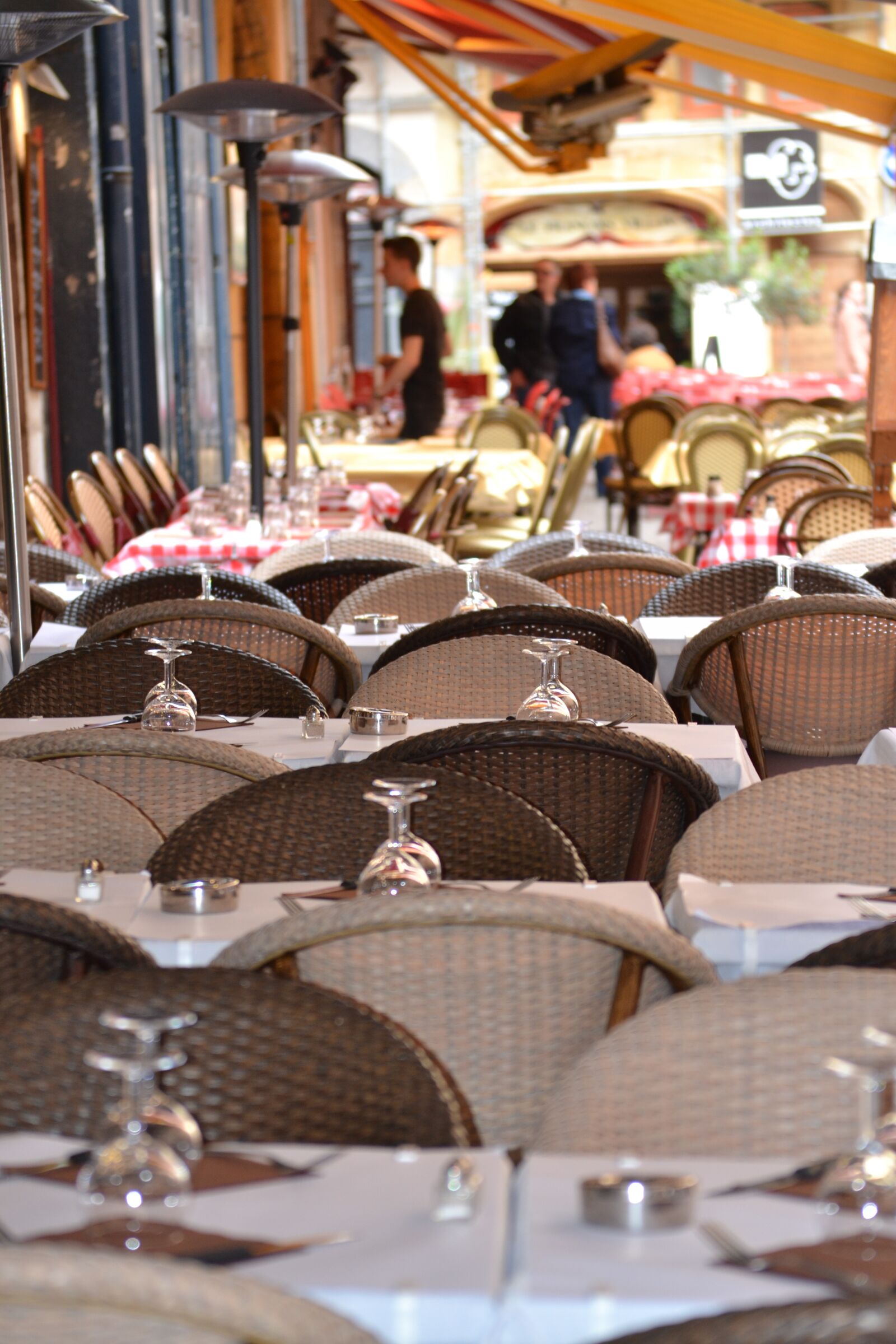 Nikon D3100 sample photo. Terrace, restaurant, coffee photography