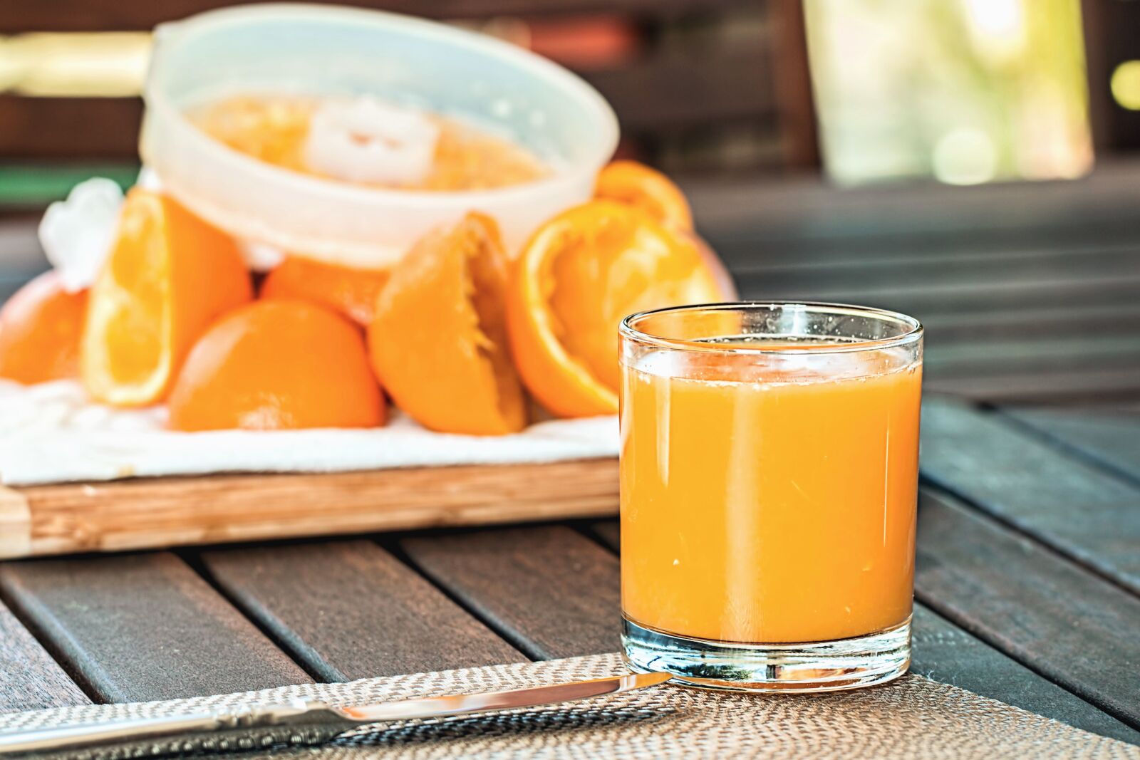 Canon EOS 70D sample photo. Orange, fruit juice, glass photography