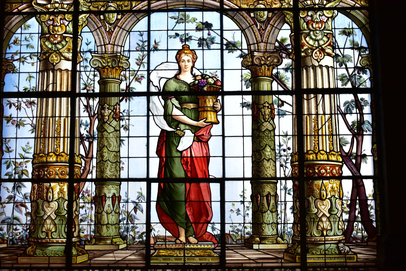 Nikon D5600 sample photo. Stained glass window, women photography
