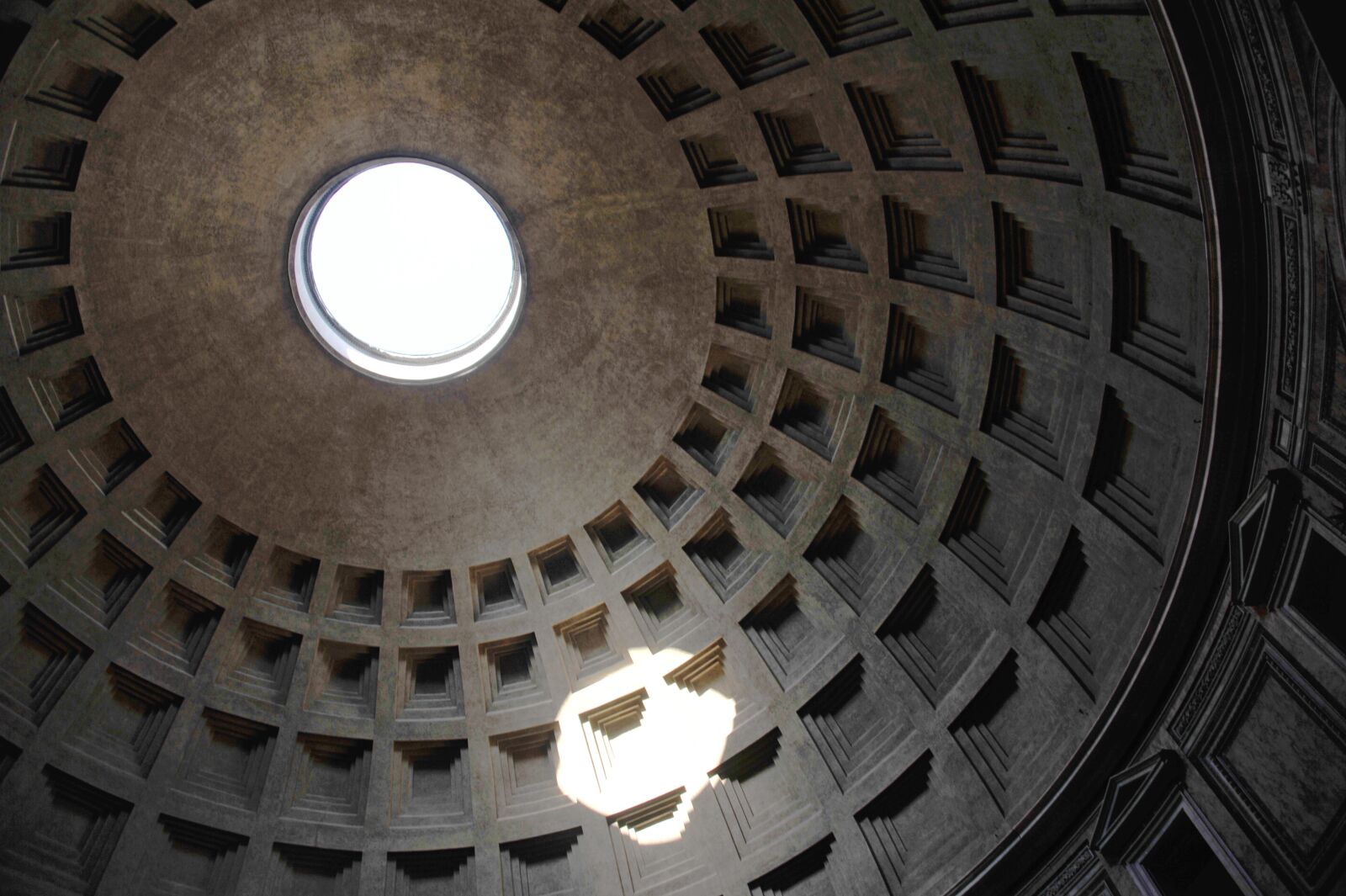 Nikon D700 sample photo. Pantheon, ceiling, rome photography