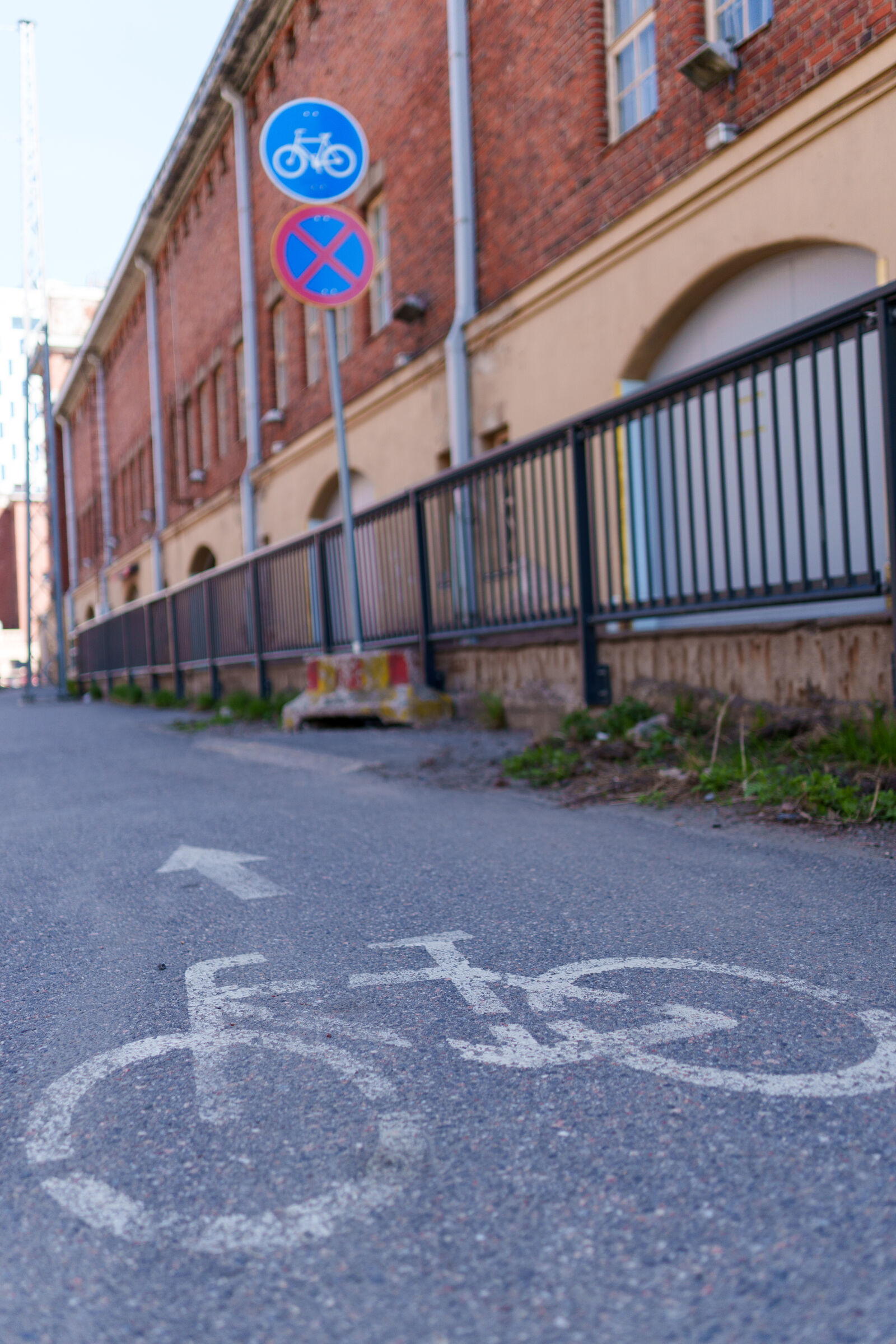 Sony a7R V sample photo. Bicycle lane photography