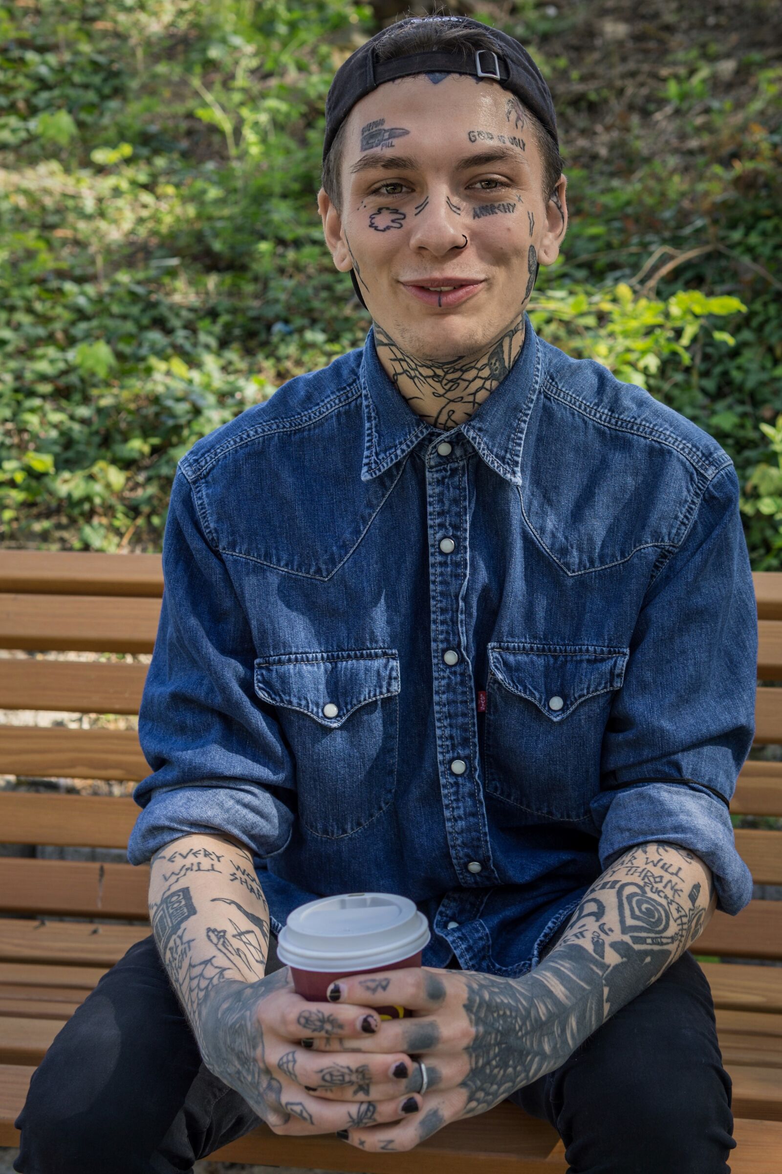 30mm F1.4 DC DN | Contemporary 016 sample photo. Facebook, tattoo, face photography