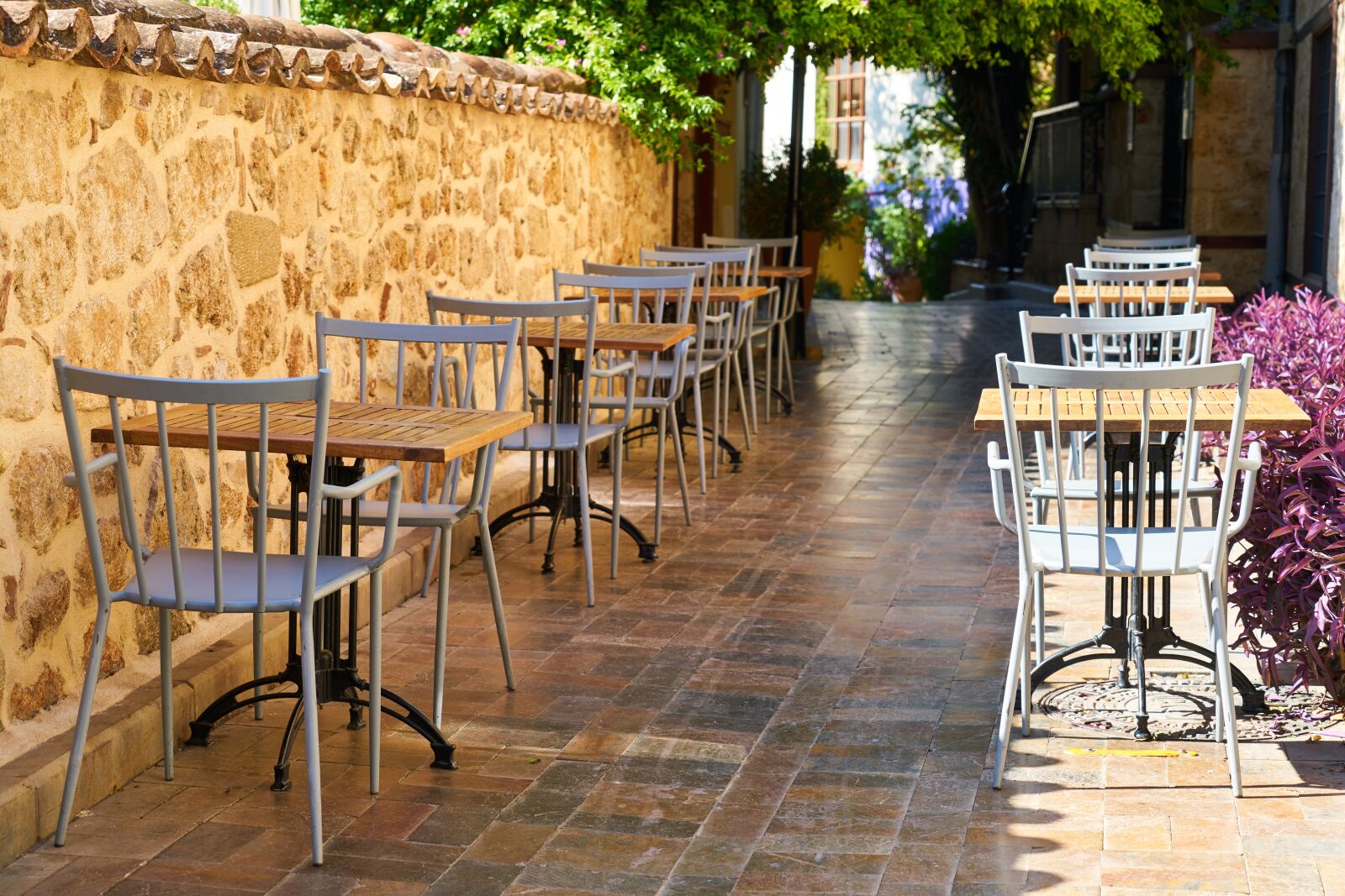 Sony a7R II sample photo. Cafe, street, table photography