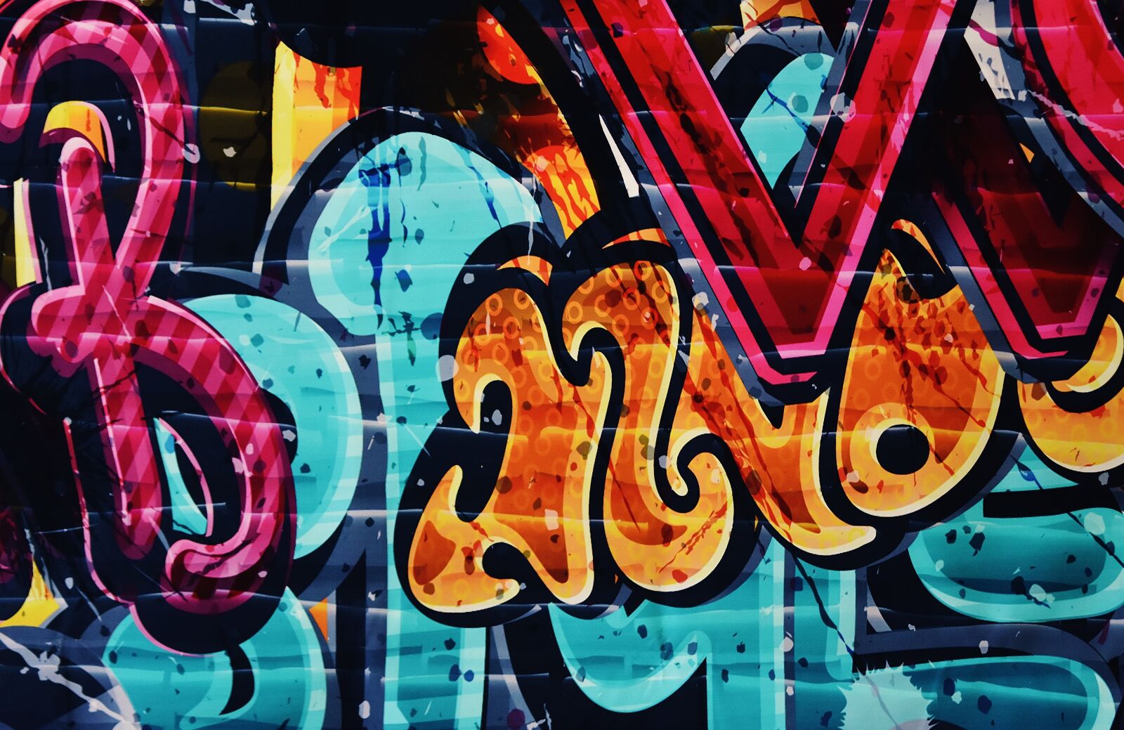 Nikon D7200 sample photo. Graffiti, colorful, background image photography