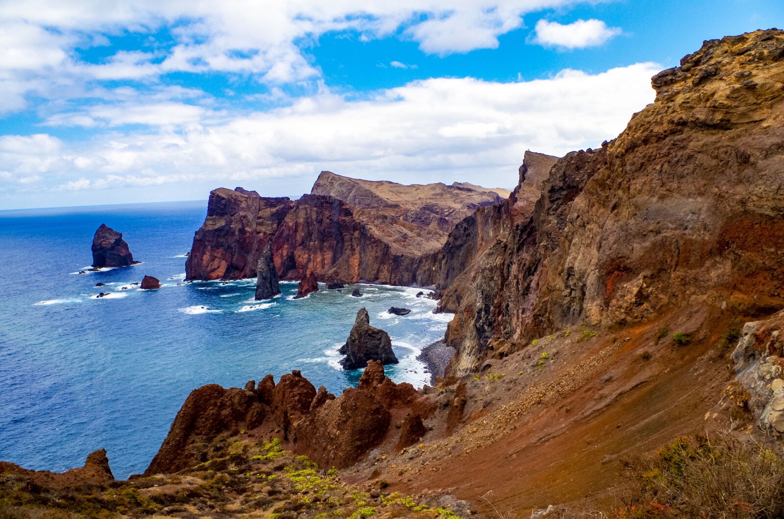 Pentax K-50 sample photo. Madeira, sea, rock photography