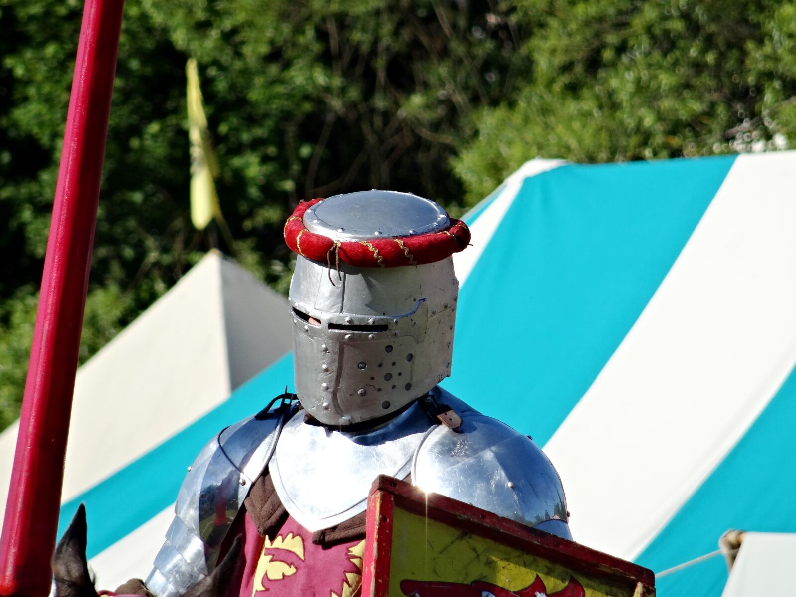 Sony DSC-HX50 sample photo. Knight, helm, lance photography