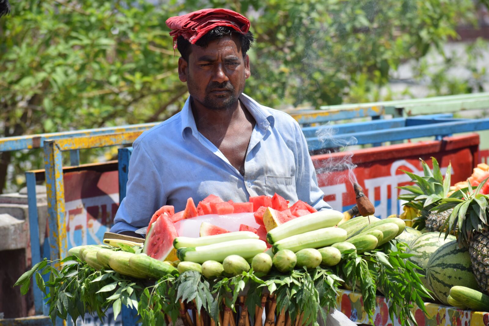 Nikon D3300 sample photo. Fruit, vendor, market photography