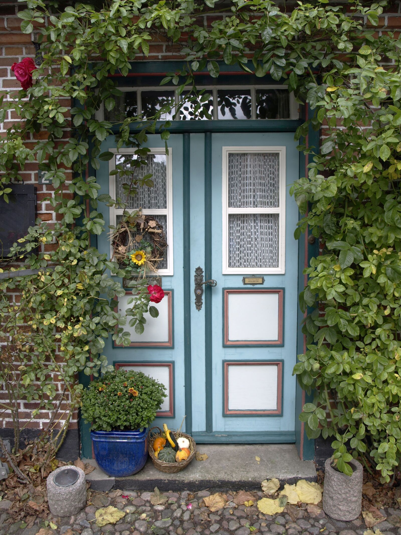 Olympus E-510 (EVOLT E-510) sample photo. House, door, color photography