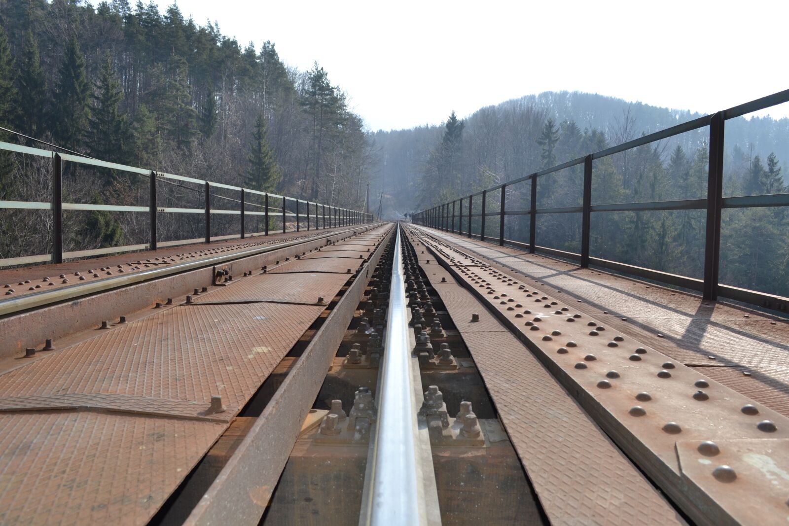 Nikon D3100 sample photo. Railway bridge, remate, track photography