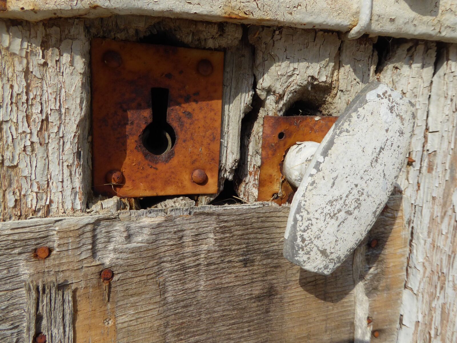 Panasonic Lumix DMC-ZS50 (Lumix DMC-TZ70) sample photo. Old lock, rusty, doorknob photography