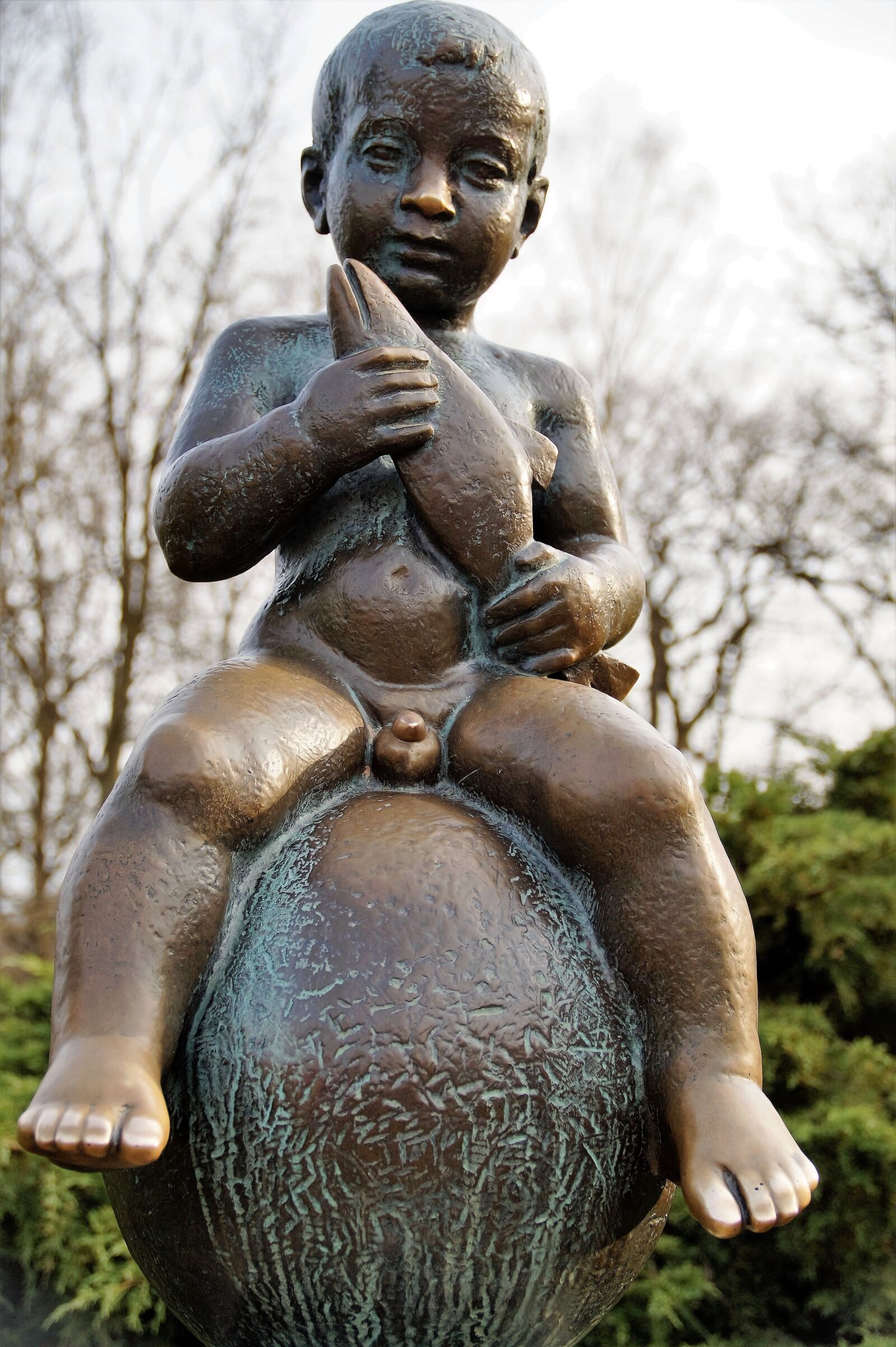 Sony SLT-A58 sample photo. Pastille, statue, franti kovy photography
