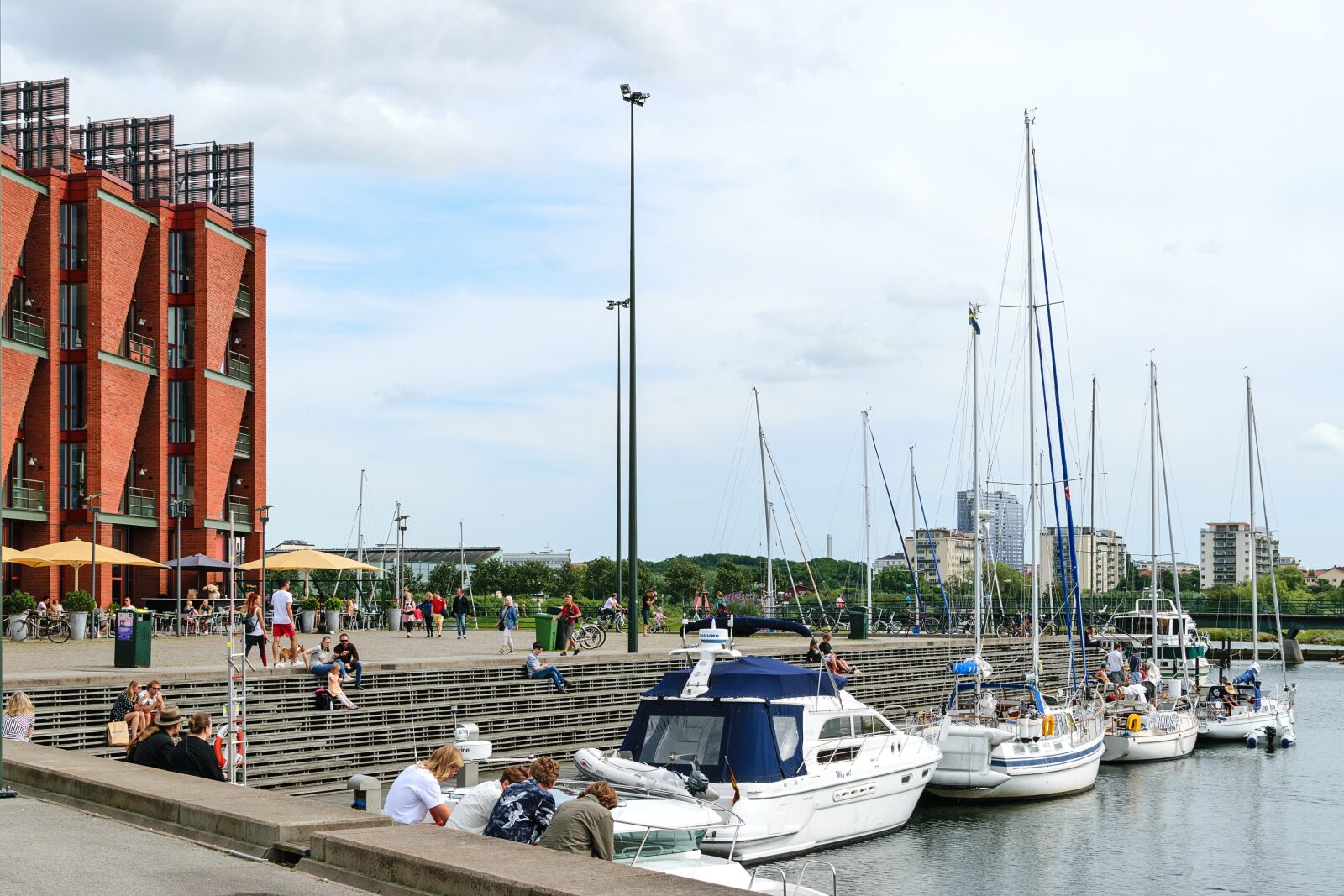 Nikon D5300 sample photo. Yacht in the port photography