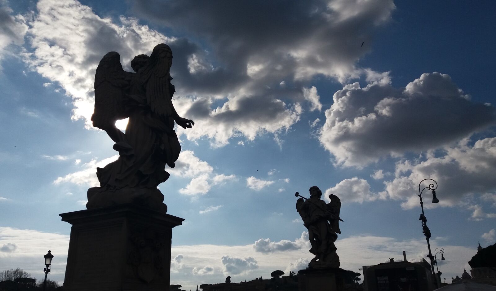 Samsung Galaxy J5 sample photo. Angel, sky, rome photography