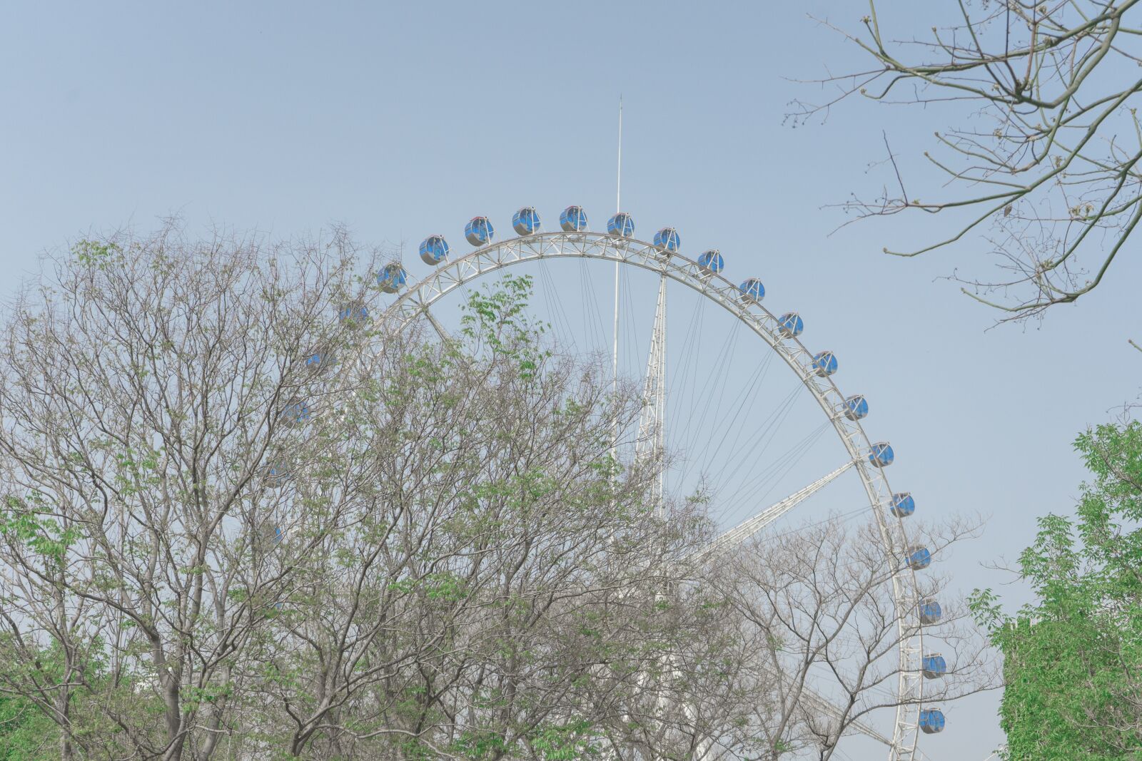 Sony a7 II sample photo. The ferris wheel, spring photography