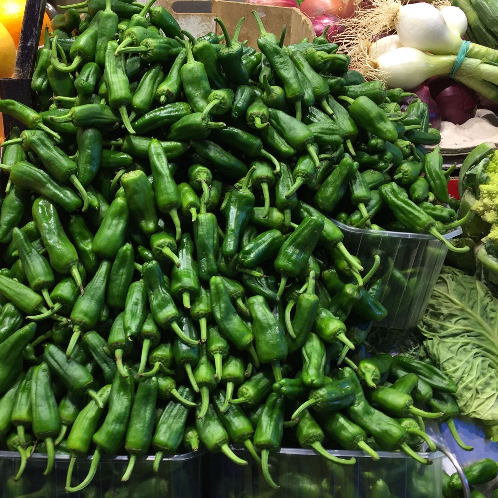 iPhone 6 back camera 4.15mm f/2.2 sample photo. Chilli, fresh, vegetables, ocra photography
