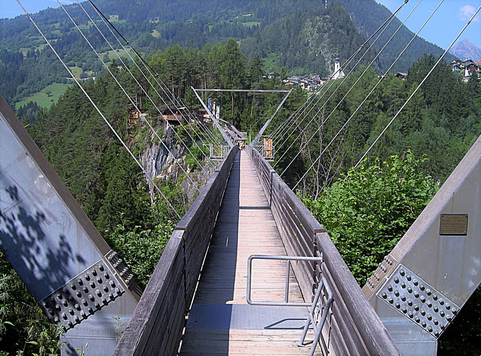KONICA MINOLTA DIGITAL CAMERA KD-400Z sample photo. Bridge, tyrol, suspension bridge photography