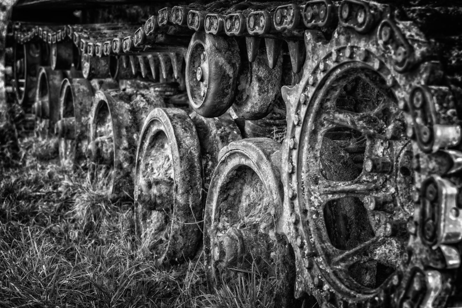 Nikon D3300 sample photo. Chains, panzer, war photography