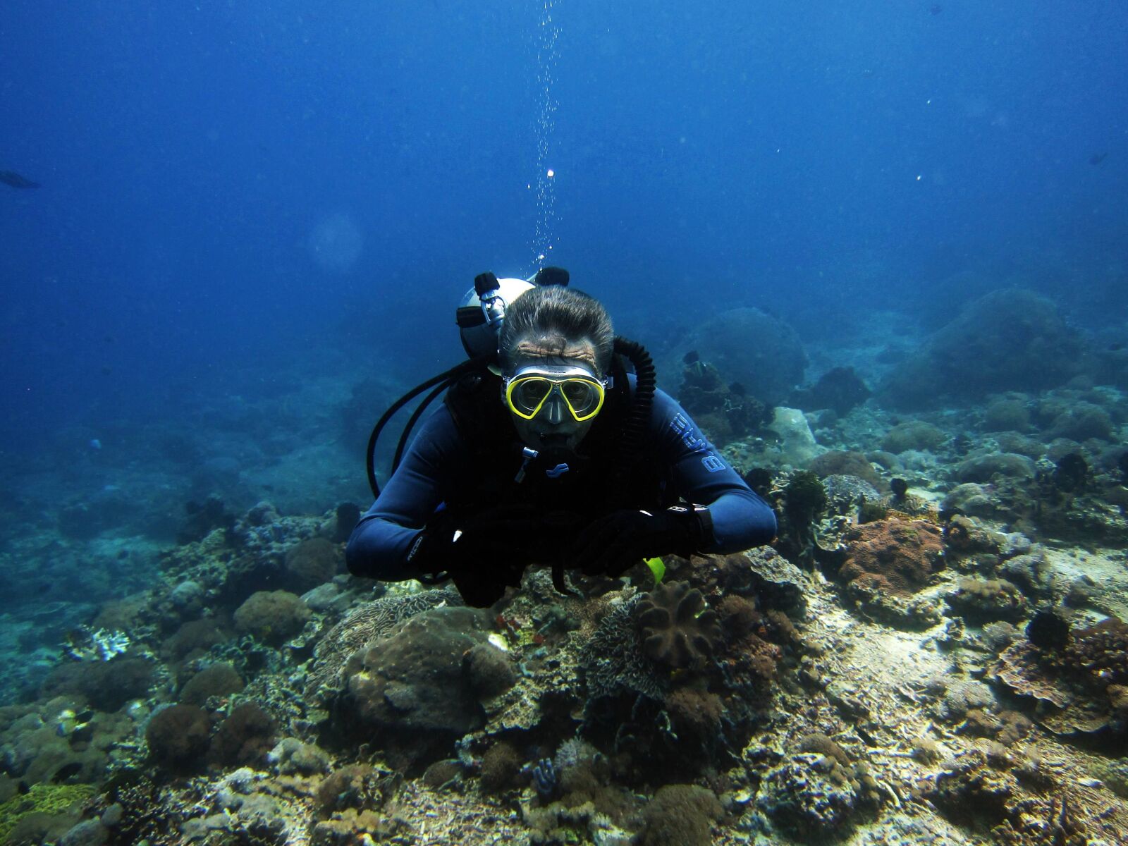 Canon PowerShot S95 sample photo. Diving, diver, scuba diving photography