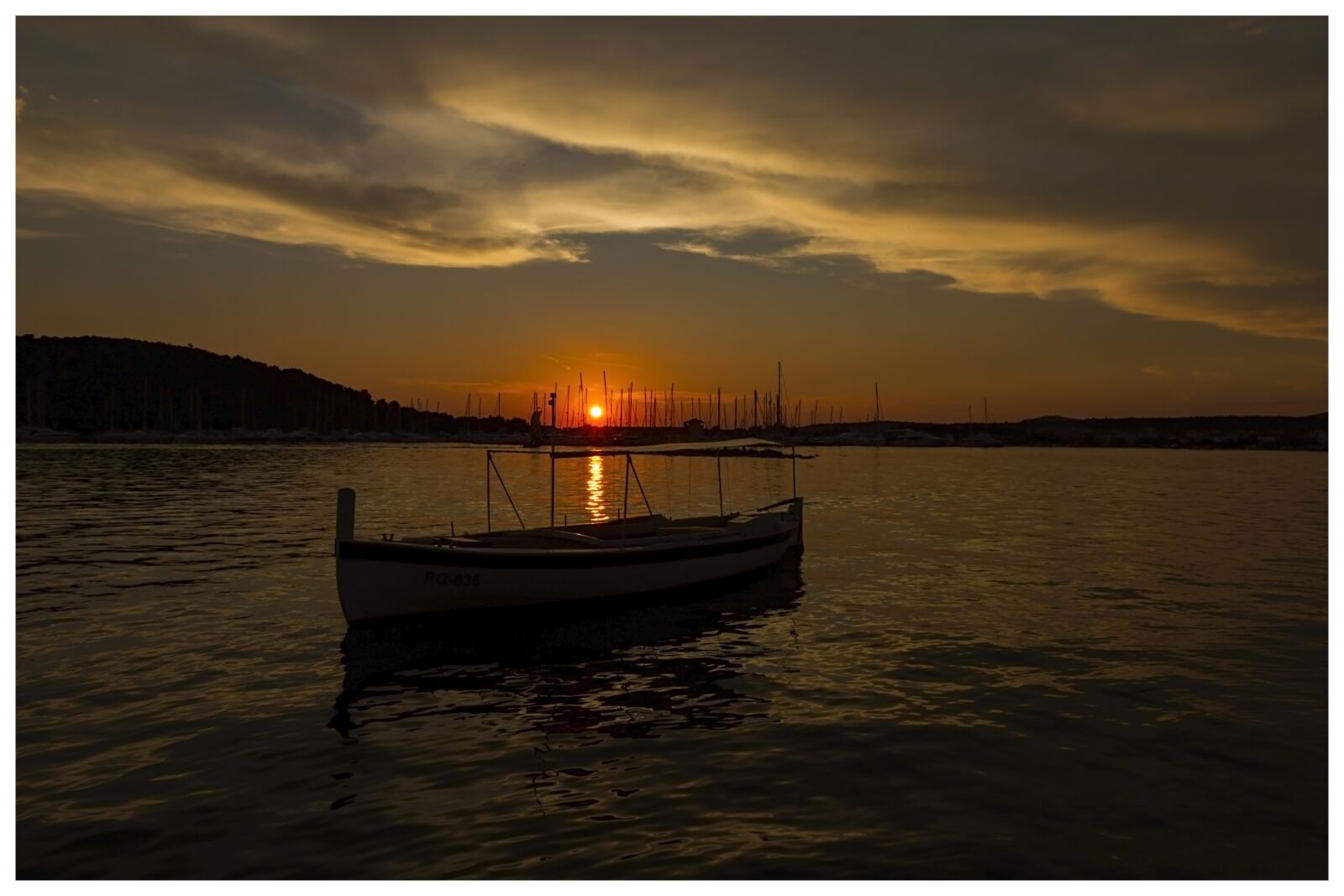 Canon EOS 7D sample photo. Sunset, boat, croatia photography