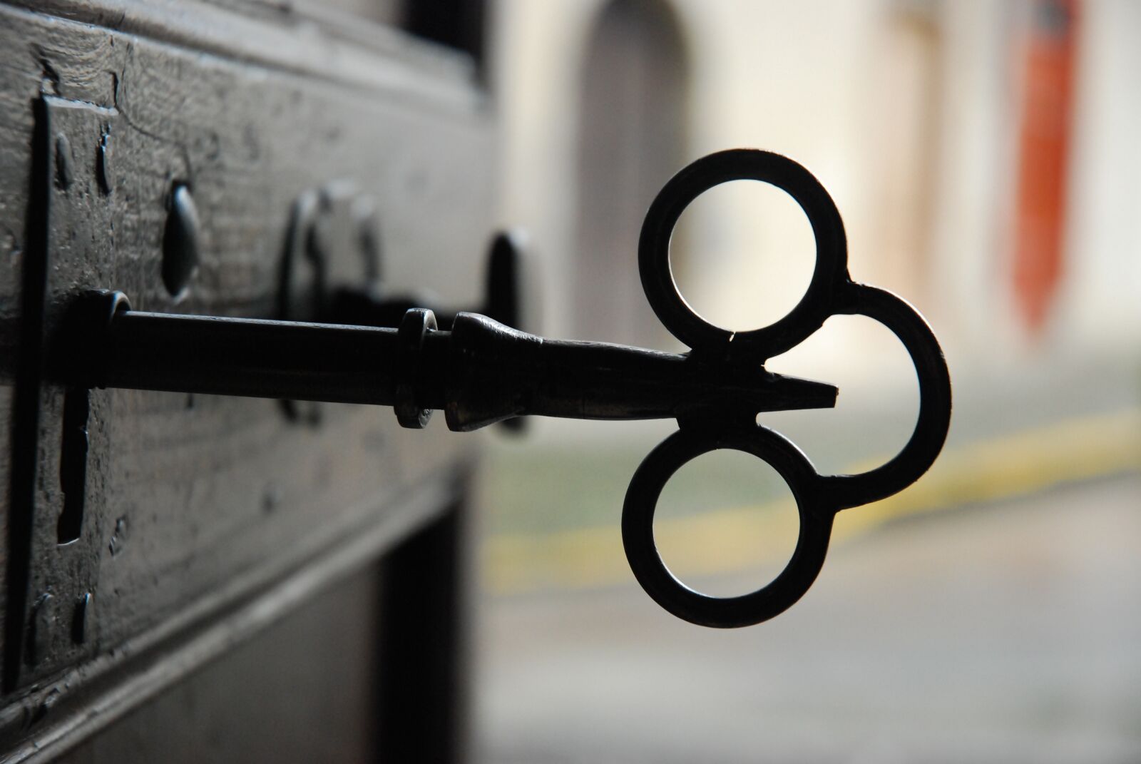 Nikon D80 sample photo. Old-key, lock, key photography
