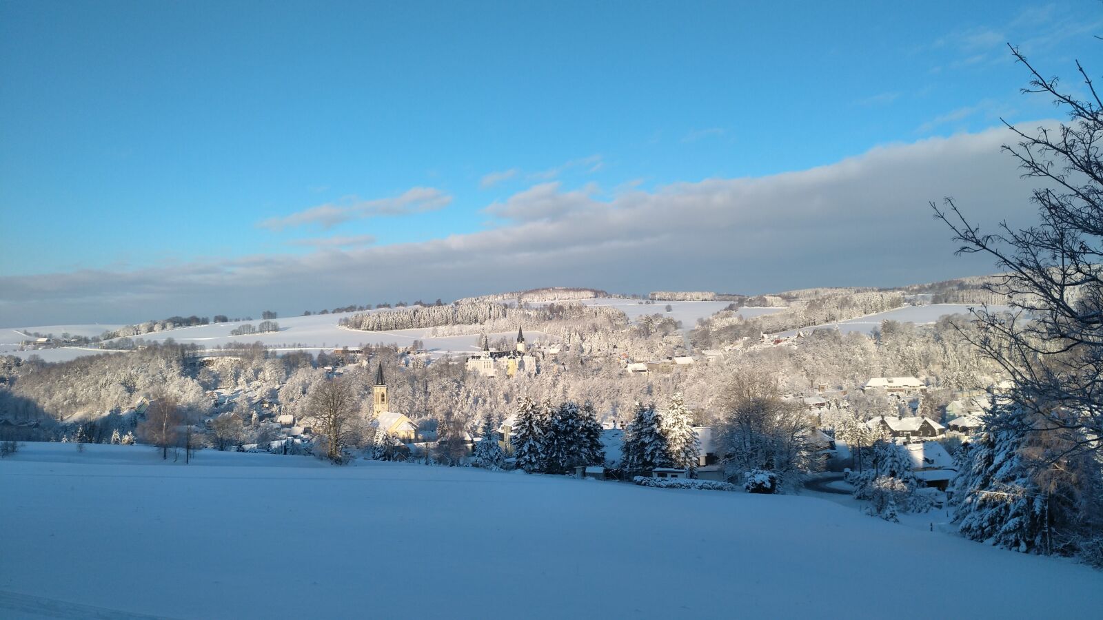 nubia Z11 MINI sample photo. Neuhausen, ore mountains, winter photography