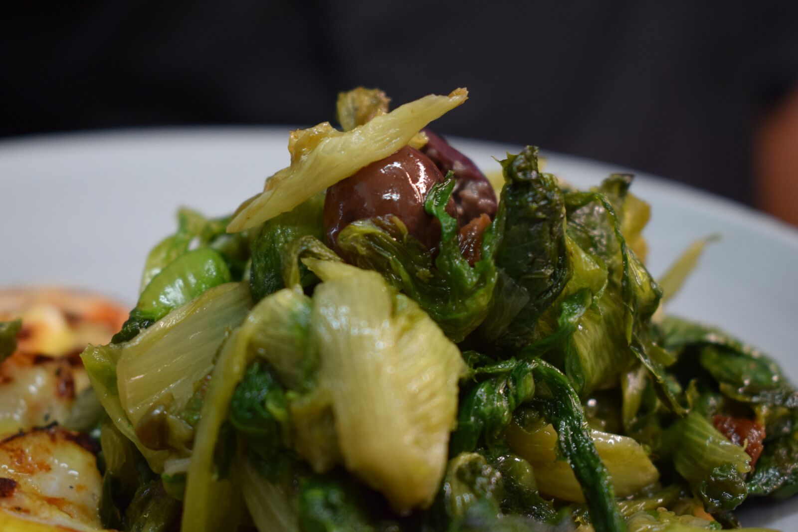 Nikon D3300 sample photo. Meal, escarole, olives photography