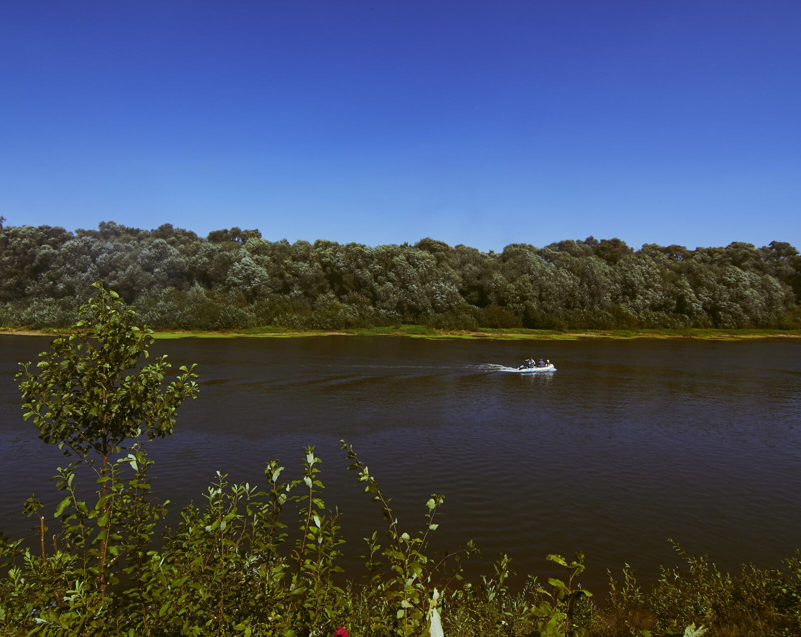 Canon EOS 100D (EOS Rebel SL1 / EOS Kiss X7) sample photo. River, boat, nature photography