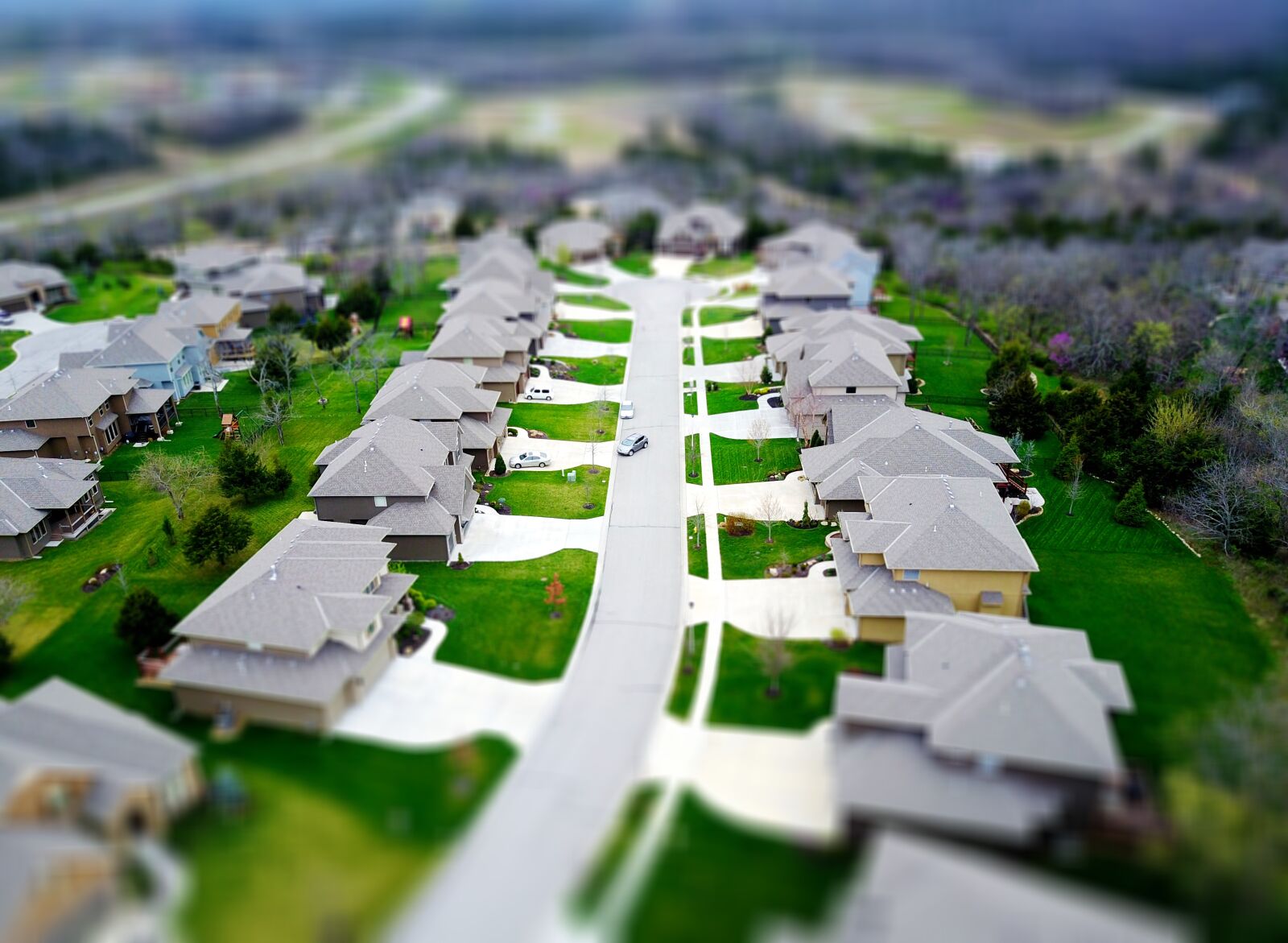 DJI FC220 sample photo. Aerial, neighborhood photography