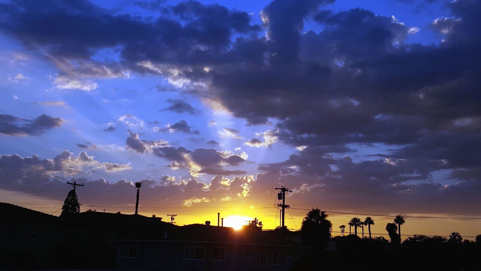 Samsung Galaxy S6 sample photo. Sunset, cloud, sky, silhouette photography