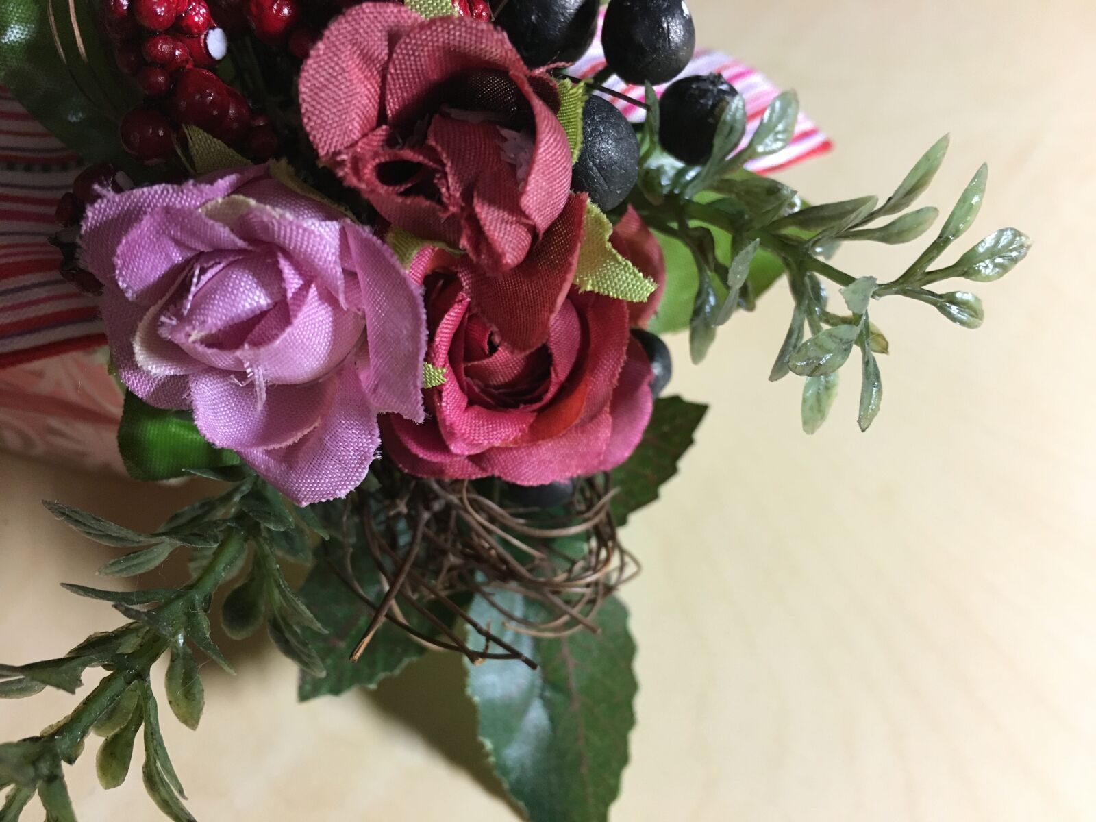 Apple iPhone 6s sample photo. Artificial flowers, rose, wrapping photography