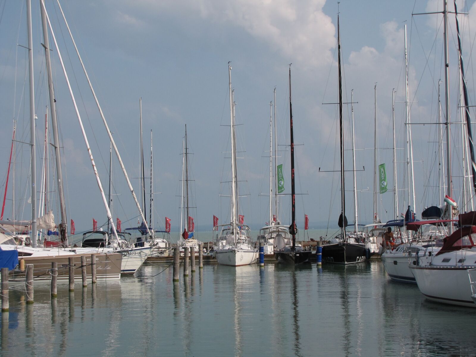 Canon PowerShot SX10 IS sample photo. Lake balaton, sailboats, ship photography
