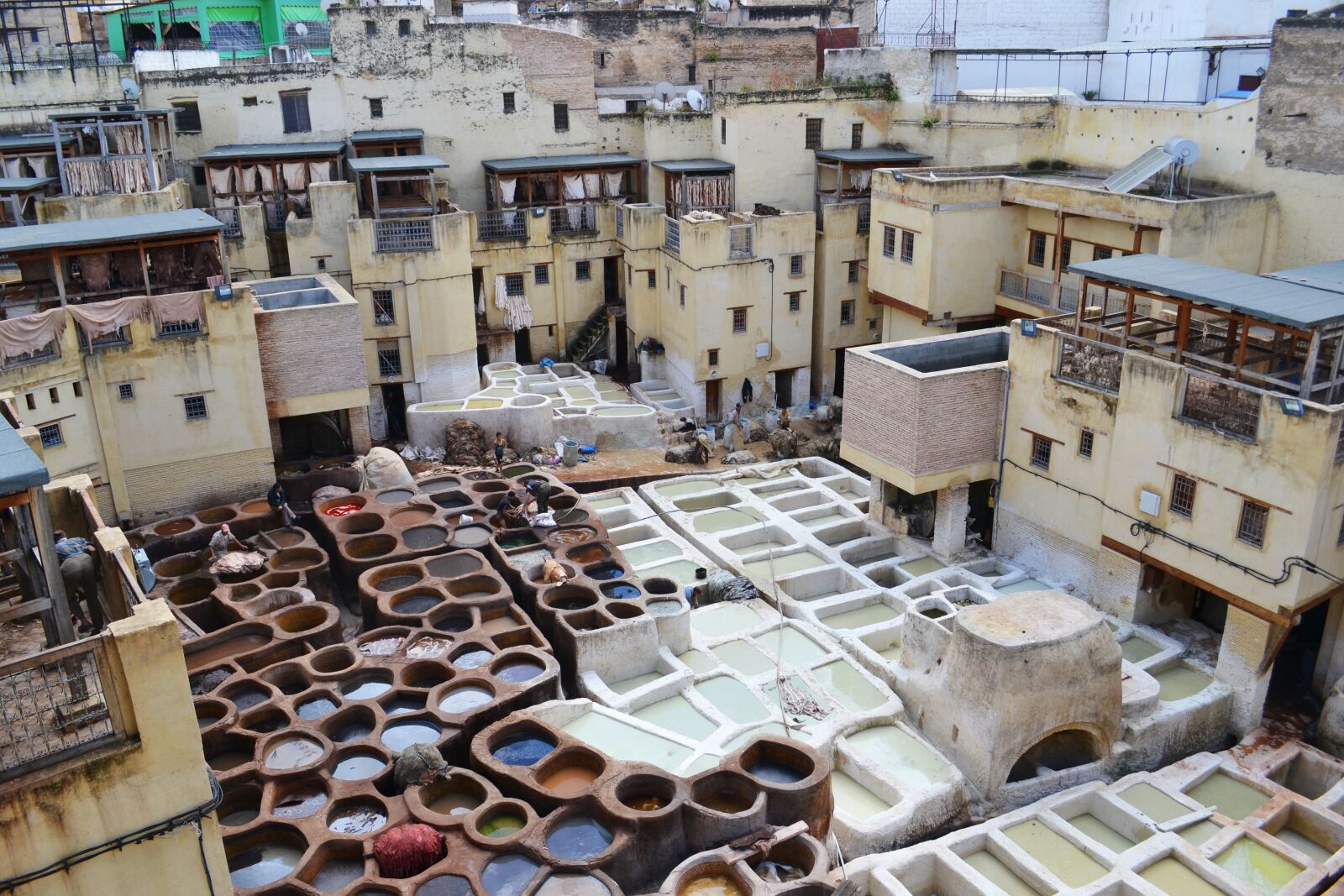 Nikon D3100 sample photo. Fes, tannery, leather photography