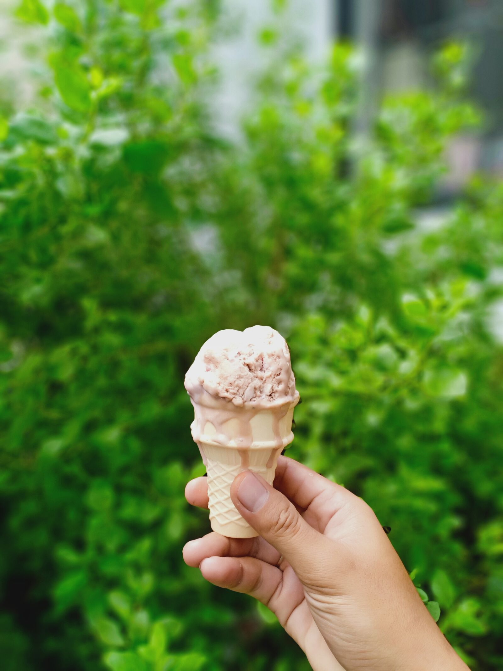 OPPO F9 sample photo. Ice cream, poster, hand photography