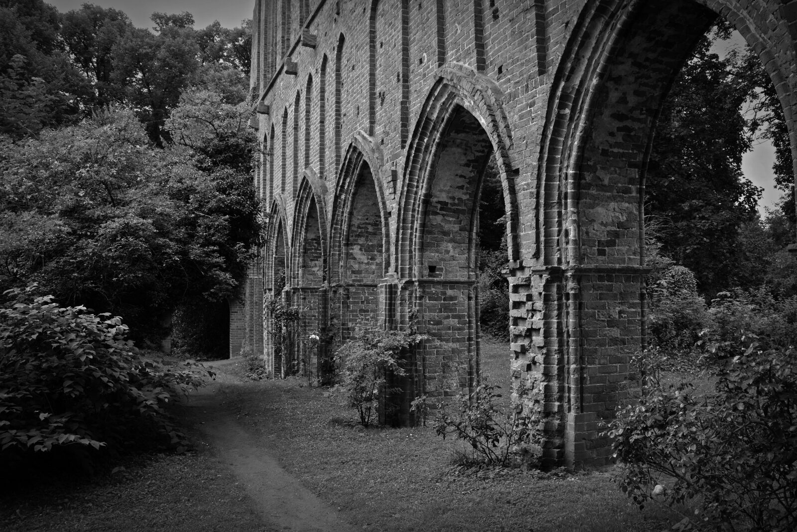 Nikon D5200 sample photo. Gloomy, ruin, decay photography