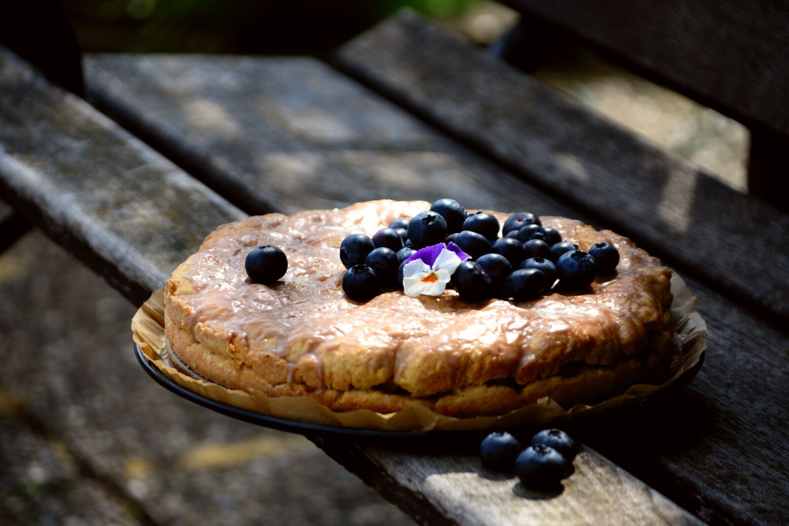 Nikon D610 sample photo. Cake, blueberry pie, blueberries photography