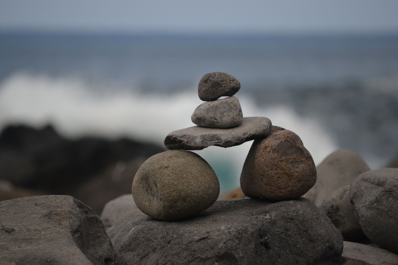 Nikon D3100 sample photo. Zen, stones, bridge photography
