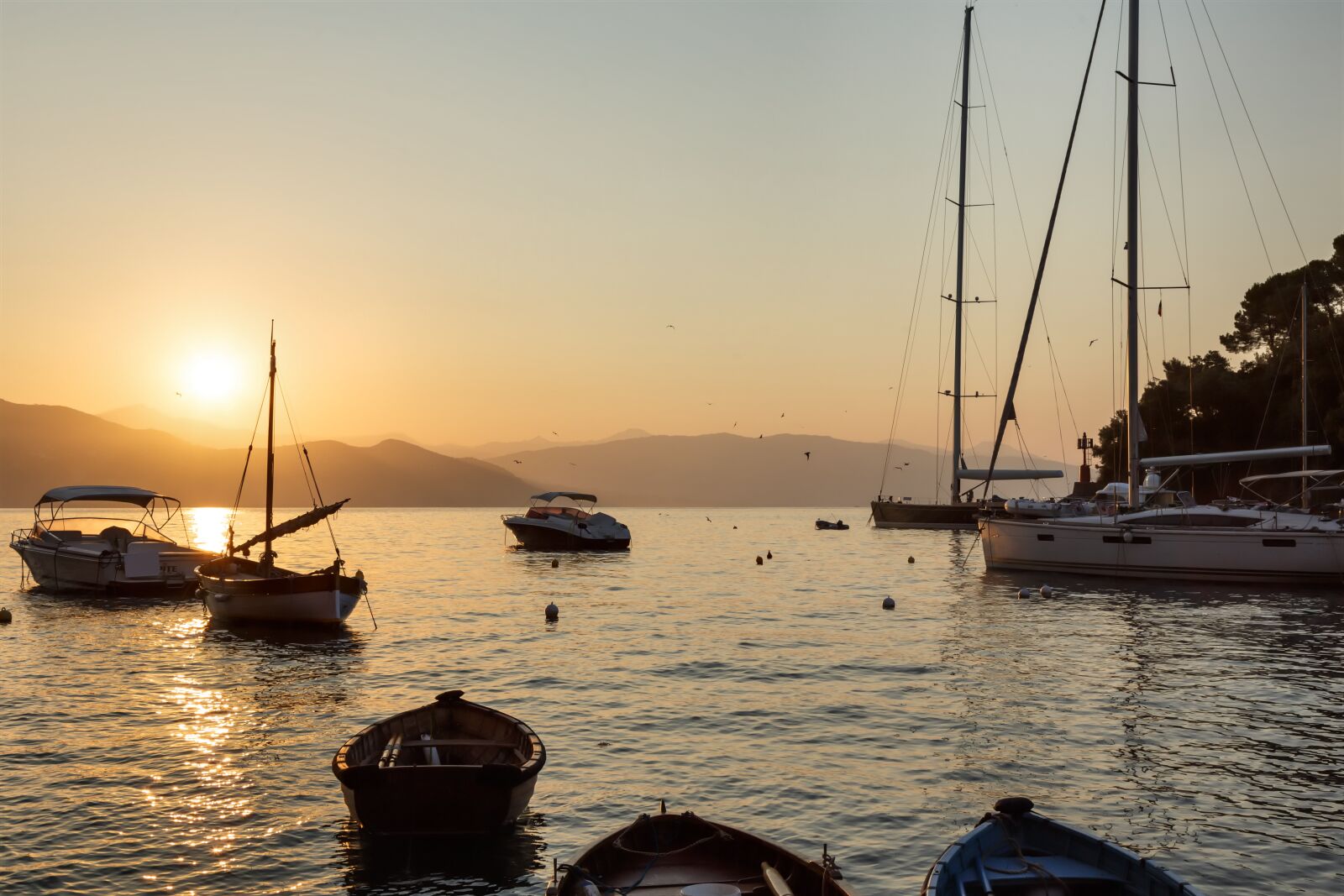 Canon EOS 6D + Canon EF 24-105mm F4L IS USM sample photo. Portofino, sunset, sea photography