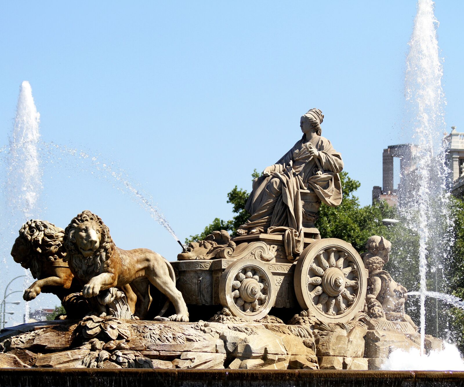Canon EOS 7D sample photo. Fountain, madrid spain, cibeles photography