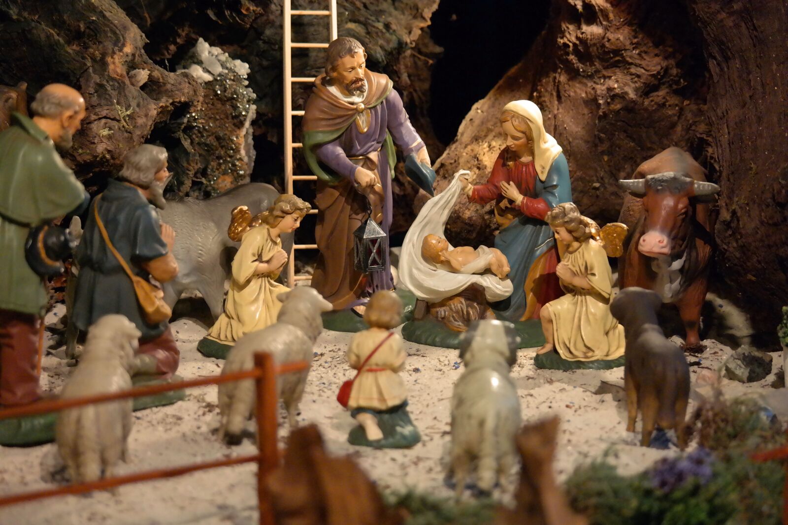 Samsung NX300 sample photo. Christmas, crib, nativity scene photography