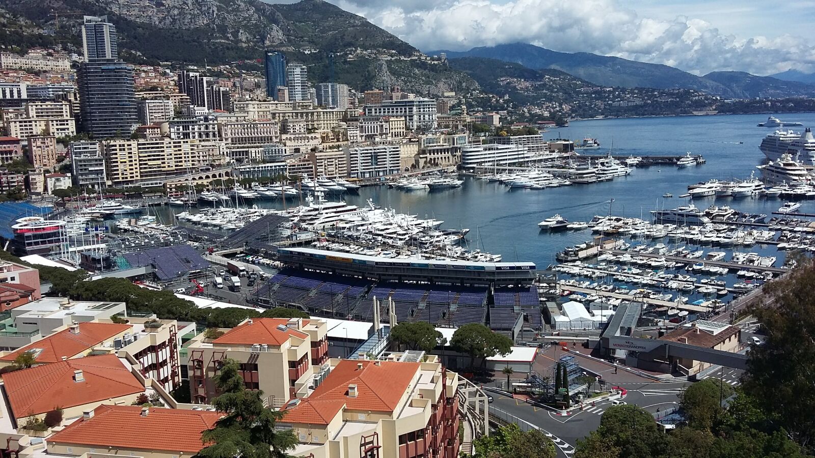 Samsung Galaxy A3 sample photo. Monaco, bay, ships photography
