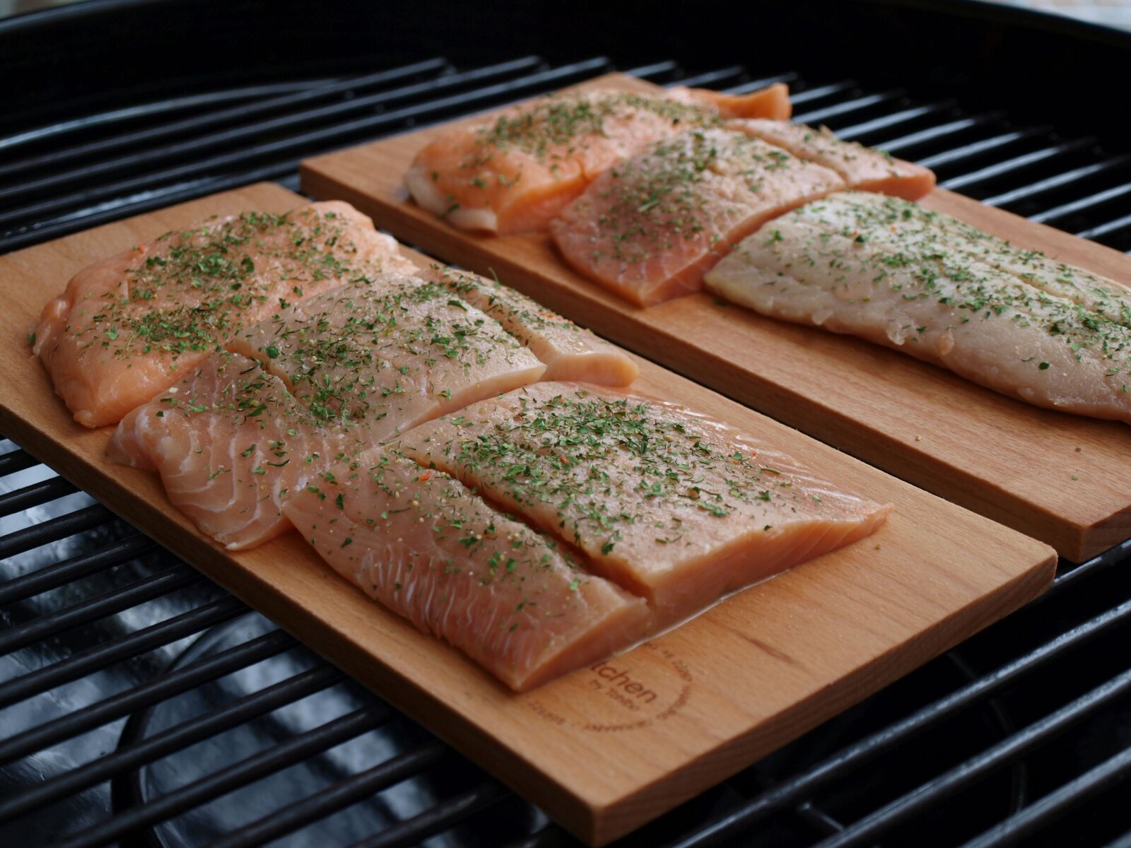 Olympus E-420 (EVOLT E-420) sample photo. Salmon, grill, fish on photography