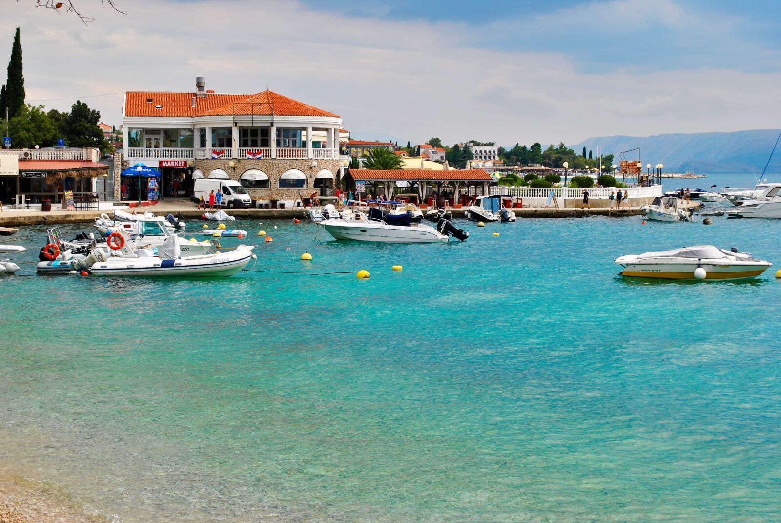 Nikon D3000 sample photo. Croatian coast, selce, port photography