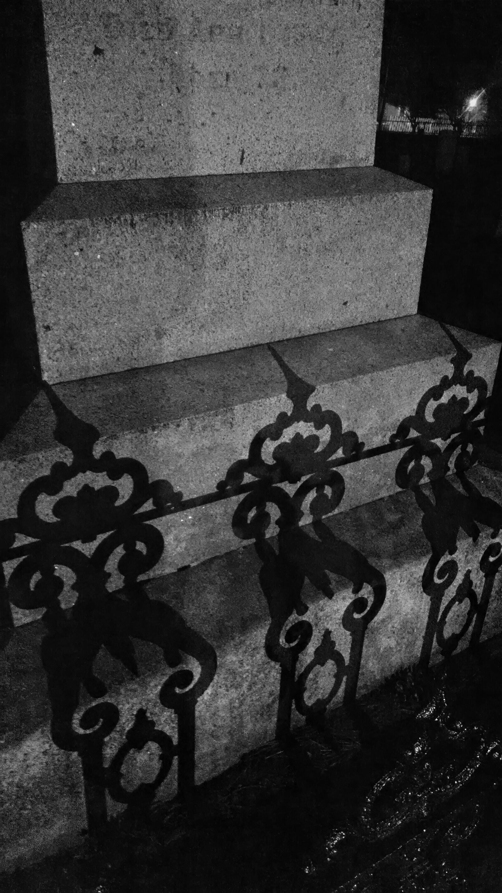 Motorola Moto X (1st Gen) sample photo. Dark, fence, grave, light photography