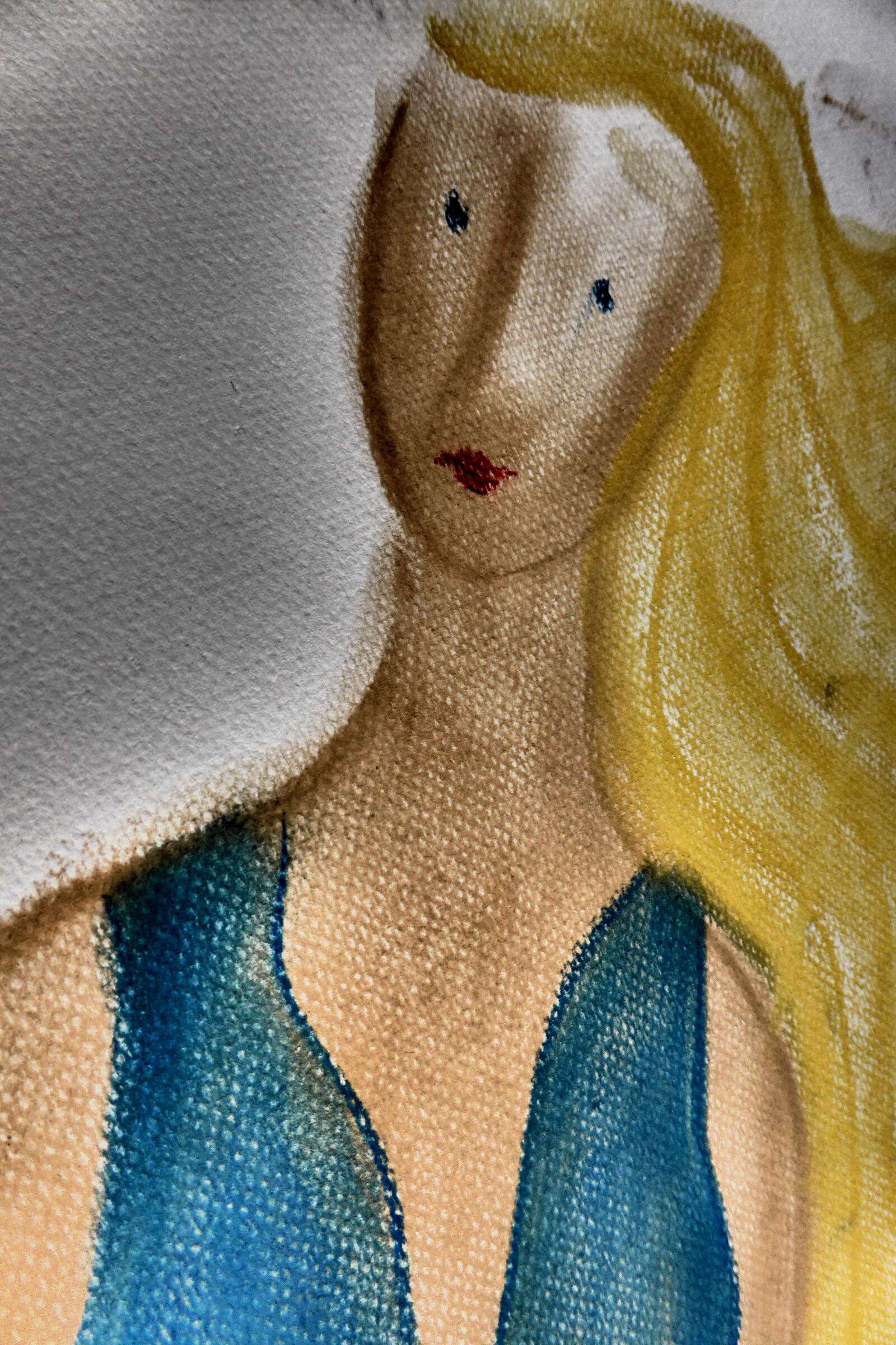 Panasonic DMC-TZ41 sample photo. Woman, drawing, chalk drawing photography